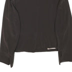 SOLVA Womens Black Wool Blend Button Jacket XS Woven Cropped Classic