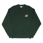 CURK Mens Green Sweatshirt L Cotton Blend Pullover Crew Neck Casual