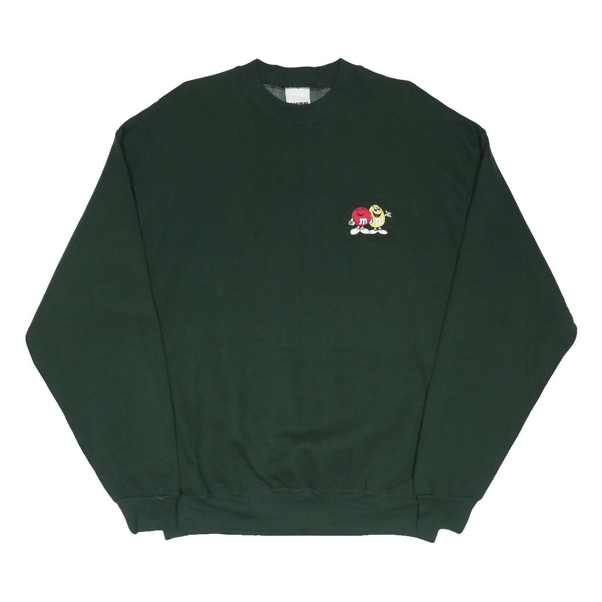 CURK Mens Green Sweatshirt L Cotton Blend Pullover Crew Neck Casual