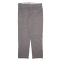 DICKIES Mens Trousers Grey Slim Tapered W34 L32