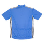 STRIPED Cycling Mens Jersey Blue 1/4 Zip 2XL