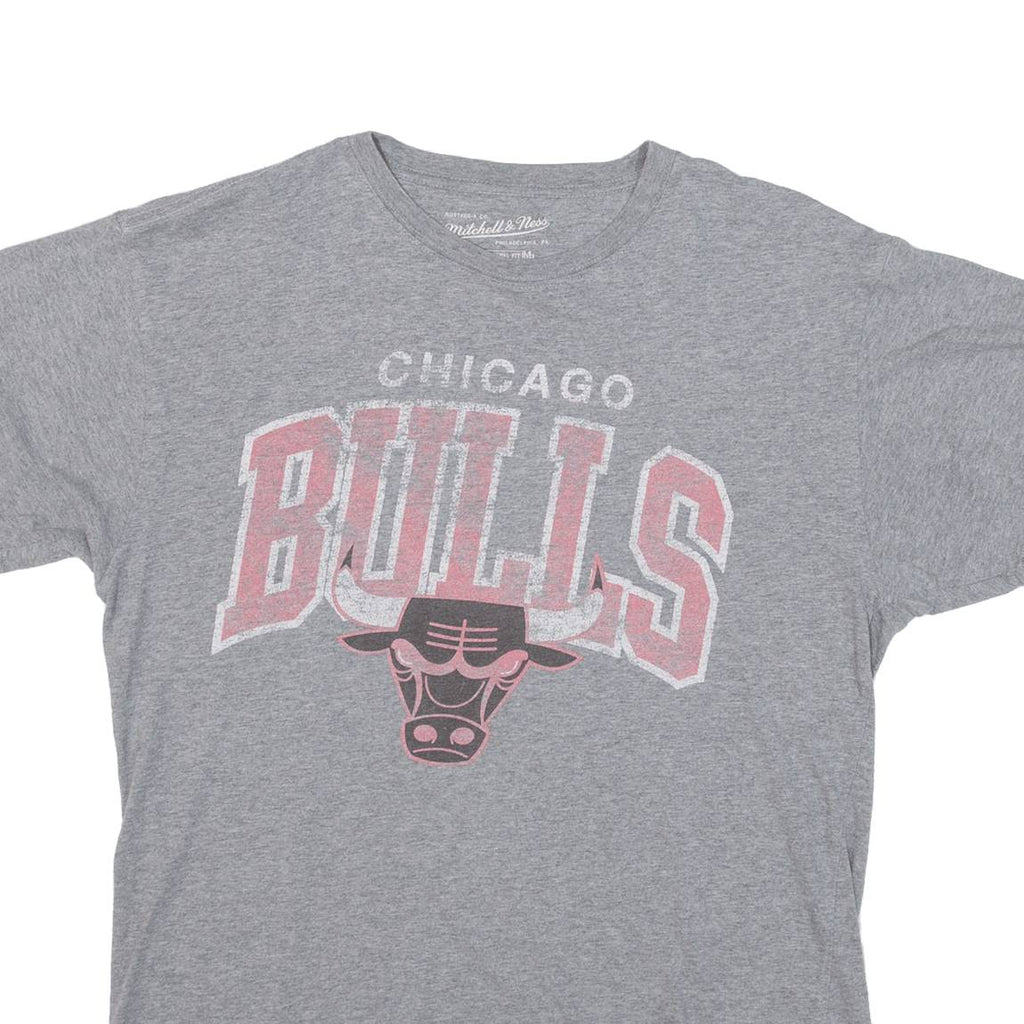 MITCHELL & NESS Chicago Bulls Mens T-Shirt Grey USA M