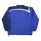 ADIDAS Mens Blue & Navy Sports Track Zip Jacket 2XL Polyester Athletic Wear