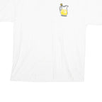 CONVERSE Womens White Graphic T-Shirt M Short Sleeve Crew Neck Lemon Tree Print