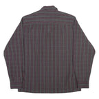 LEE COOPER Mens Shirt Grey Check Long Sleeve L