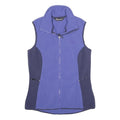 BERGHAUS Womens Blue & Navy Sleeveless Fleece Jacket UK 10 Polyester Zip Outdoor
