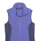 BERGHAUS Womens Blue & Navy Sleeveless Fleece Jacket UK 10 Polyester Zip Outdoor