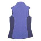 BERGHAUS Womens Blue & Navy Sleeveless Fleece Jacket UK 10 Polyester Zip Outdoor