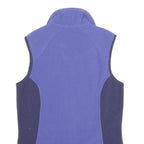 BERGHAUS Womens Blue & Navy Sleeveless Fleece Jacket UK 10 Polyester Zip Outdoor