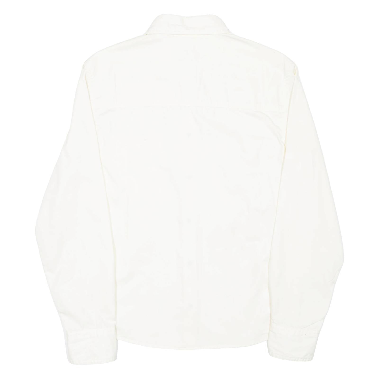 LEE Mens Plain Shirt Cream Long Sleeve M