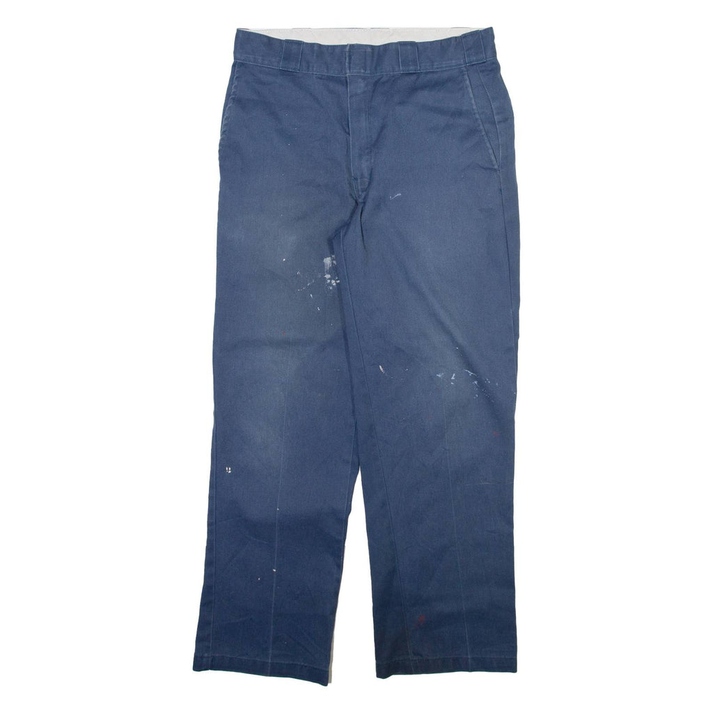 DICKIES 874 Workwear Mens Trousers Blue Regular Straight W33 L30