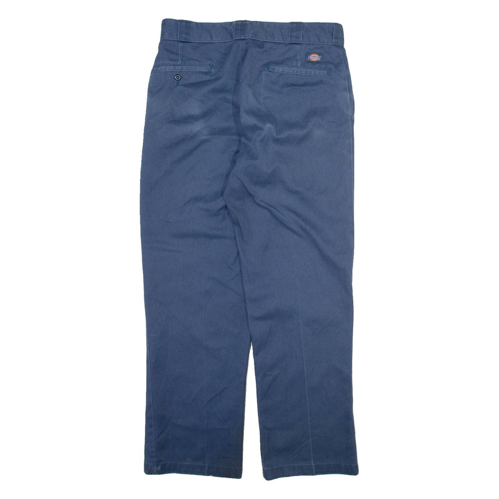 DICKIES 874 Workwear Mens Trousers Blue Regular Straight W33 L30