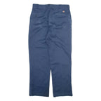DICKIES 874 Workwear Mens Trousers Blue Regular Straight W33 L30