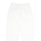 WORTHINGTON Womens Classic White Trousers W30 L30 Zip Pocketed Regular Fit