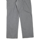 CARHARTT Mens Regular Grey Cotton Blend Zip Trousers W32 L32 Workwear Casual