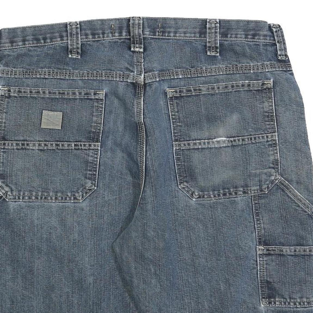 LEE Mens Denim Blue Casual Carpenter Shorts XL W38 Cotton Blend Comfort Fit