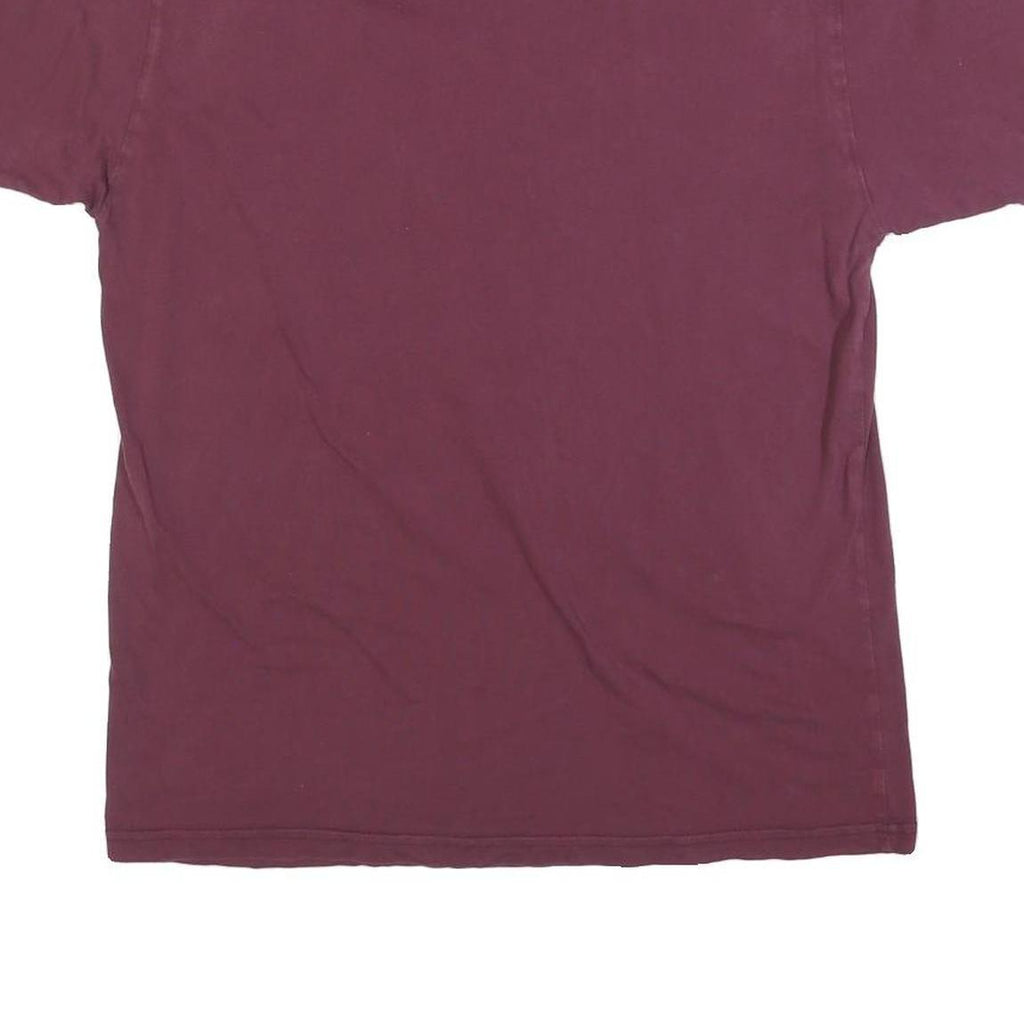 VANS Mens Maroon Classic Fit M Short Sleeve Crew Neck Cotton Blend T-Shirt