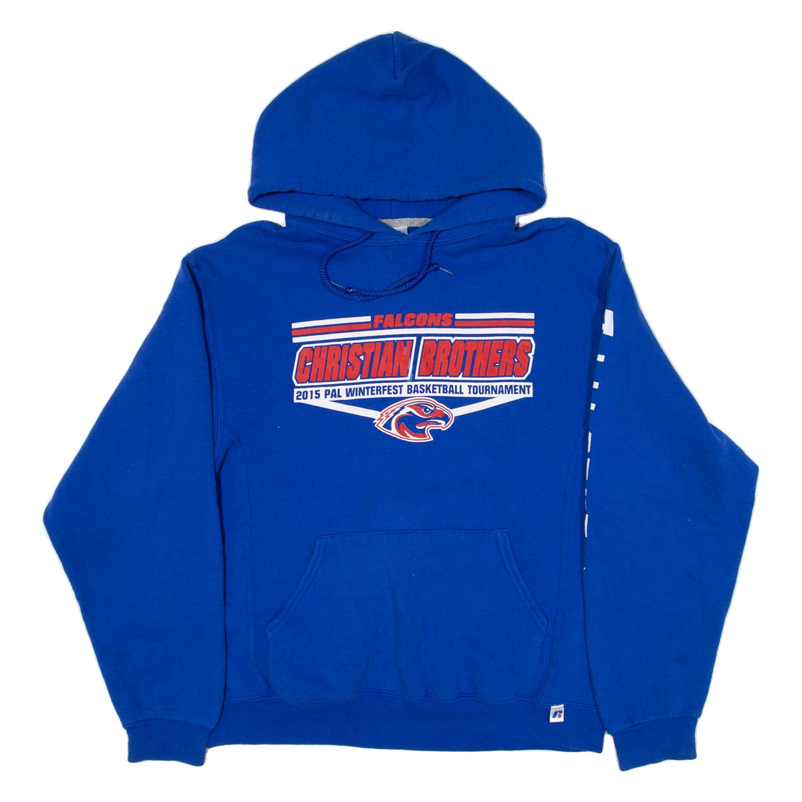 RUSSELL ATHLETIC Falcons Mens Blue Hoodie USA M
