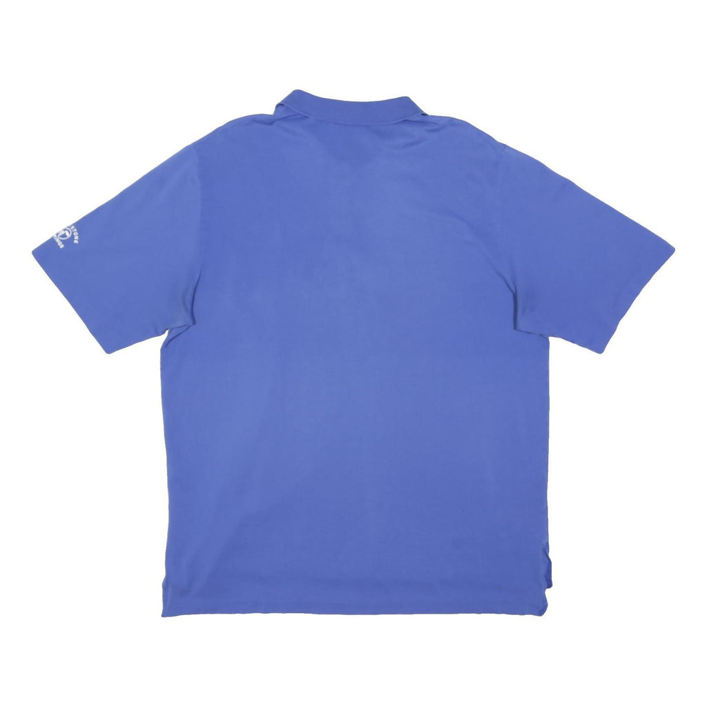 POLO RALPH LAUREN Mens Blue Polo Shirt XL Cotton Blend Short Sleeve Basic Casual