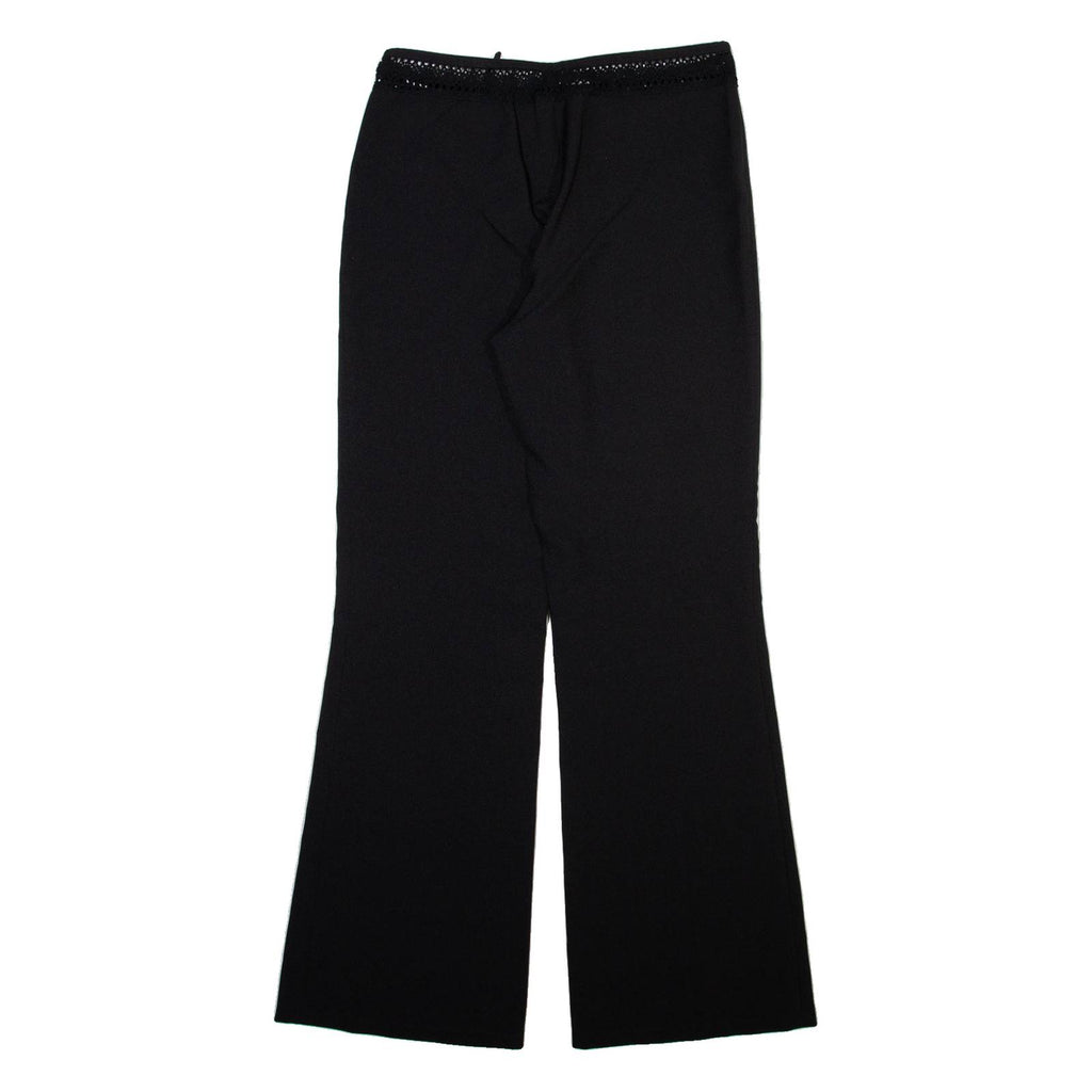Womens Trousers Black Regular Bootcut W28 L31
