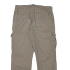 WRANGLER Mens Relaxed Cargo Cotton Blend Beige Trousers W32 L28 Casual Workwear