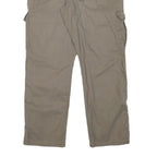 WRANGLER Mens Relaxed Cargo Cotton Blend Beige Trousers W32 L28 Casual Workwear