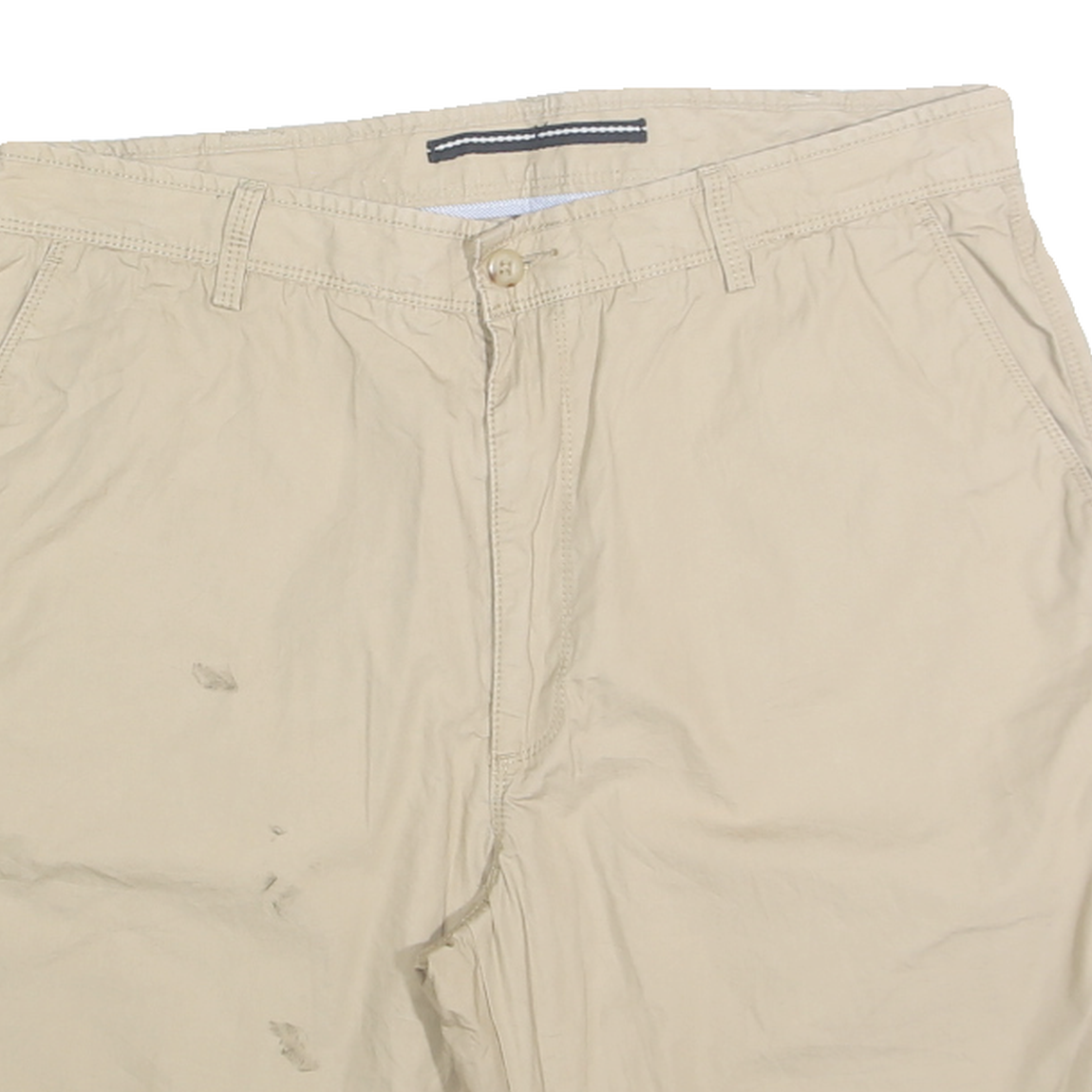 NAUTICA Mens Shorts Beige Casual Plain L W36 Cotton Blend Comfortable Relaxed