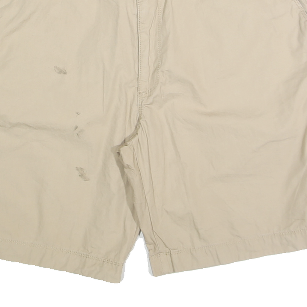 NAUTICA Mens Shorts Beige Casual Plain L W36 Cotton Blend Comfortable Relaxed