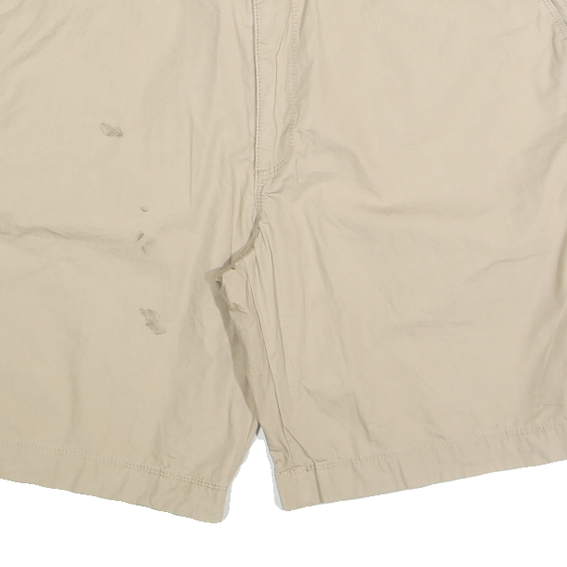 NAUTICA Mens Shorts Beige Casual Plain L W36 Cotton Blend Comfortable Relaxed