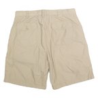 NAUTICA Mens Shorts Beige Casual Plain L W36 Cotton Blend Comfortable Relaxed