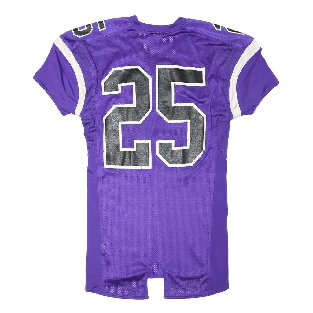 NIKE Womens Purple & White Team Jersey Polyester Blend Dress Size M Sporty