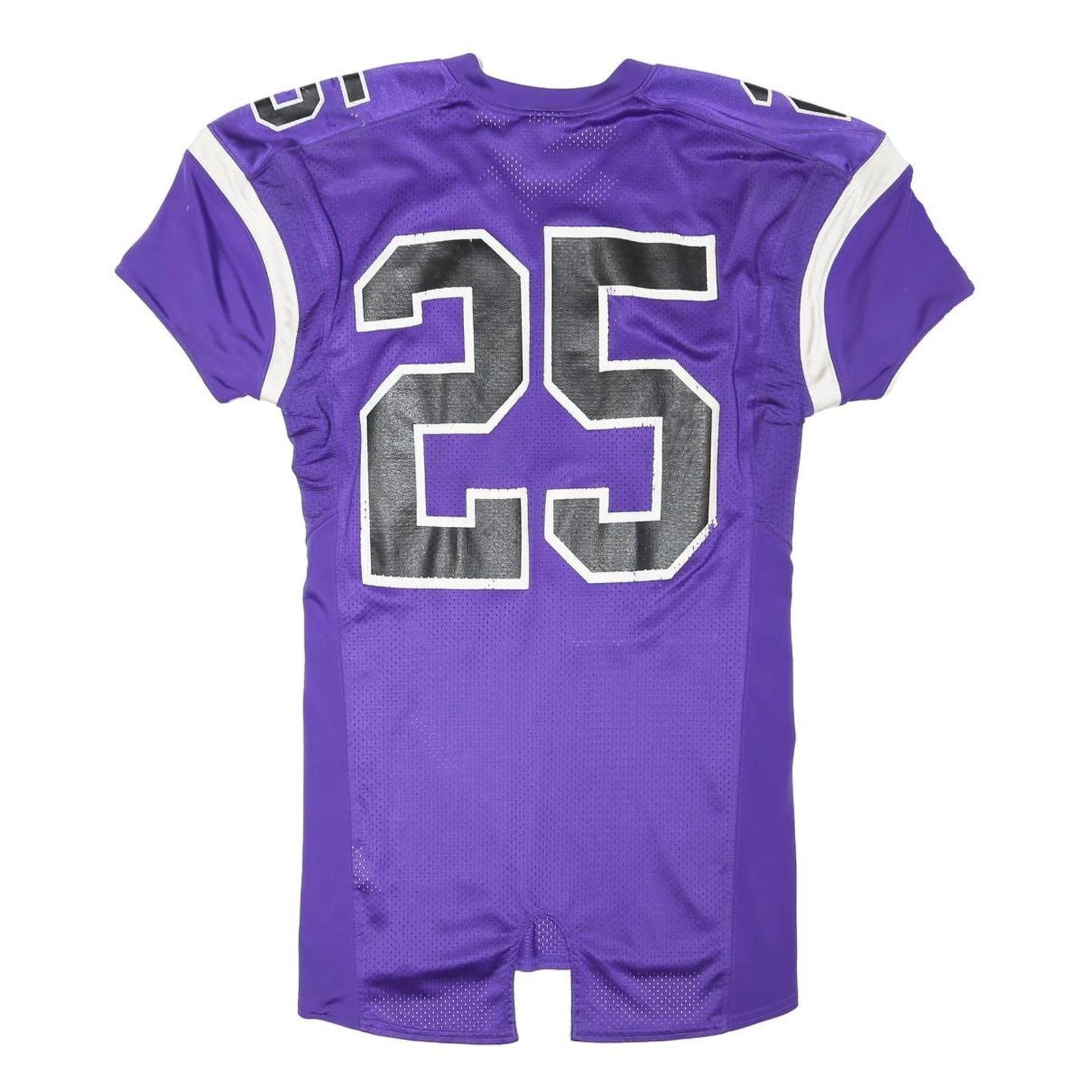 NIKE Womens Purple & White Team Jersey Polyester Blend Dress Size M Sporty