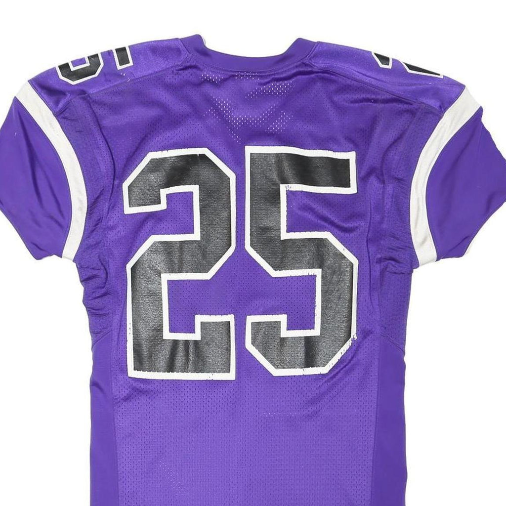 NIKE Womens Purple & White Team Jersey Polyester Blend Dress Size M Sporty