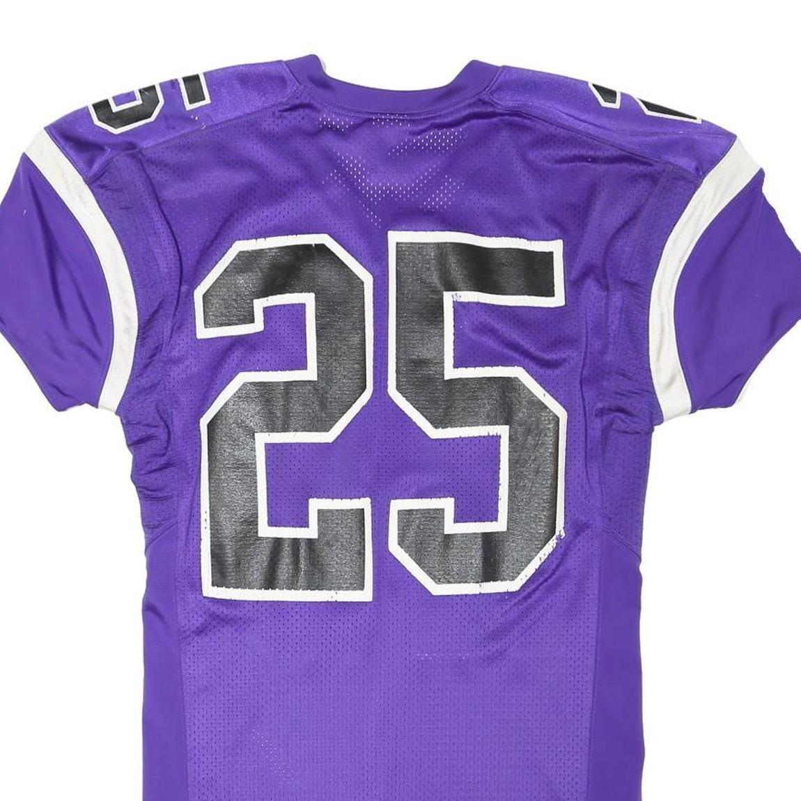 NIKE Womens Purple & White Team Jersey Polyester Blend Dress Size M Sporty