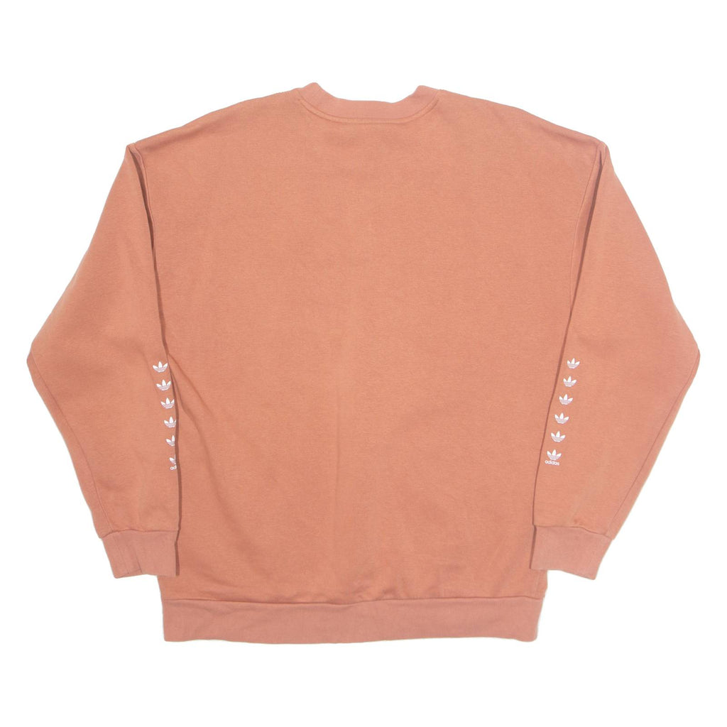 ADIDAS Womens Sweatshirt Orange UK 10