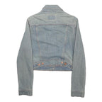 LEVI'S Womens Blue Denim Button Jacket S Cotton Blend Classic Casual