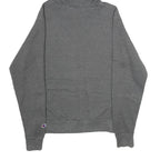 CHAMPION Mens Grey Pullover Hoodie S Cotton Blend Drawstring