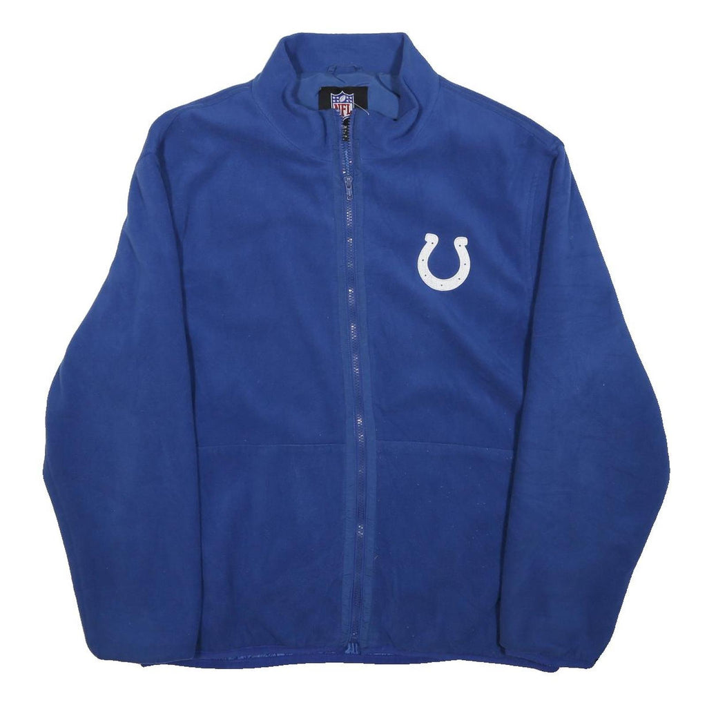 NFL Mens Blue Polyester Zip Jacket M Plain Casual Sportswear