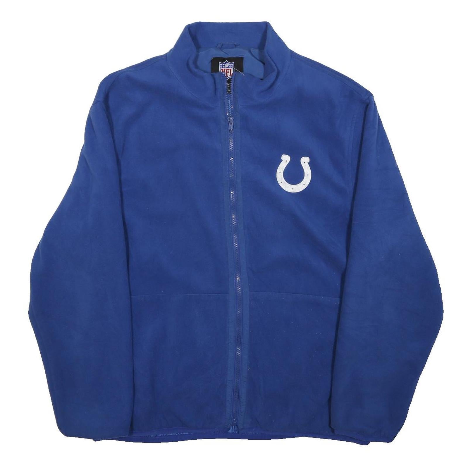 NFL Mens Blue Polyester Zip Jacket M Plain Casual Sportswear