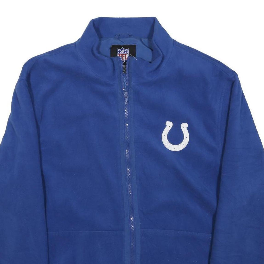 NFL Mens Blue Polyester Zip Jacket M Plain Casual Sportswear