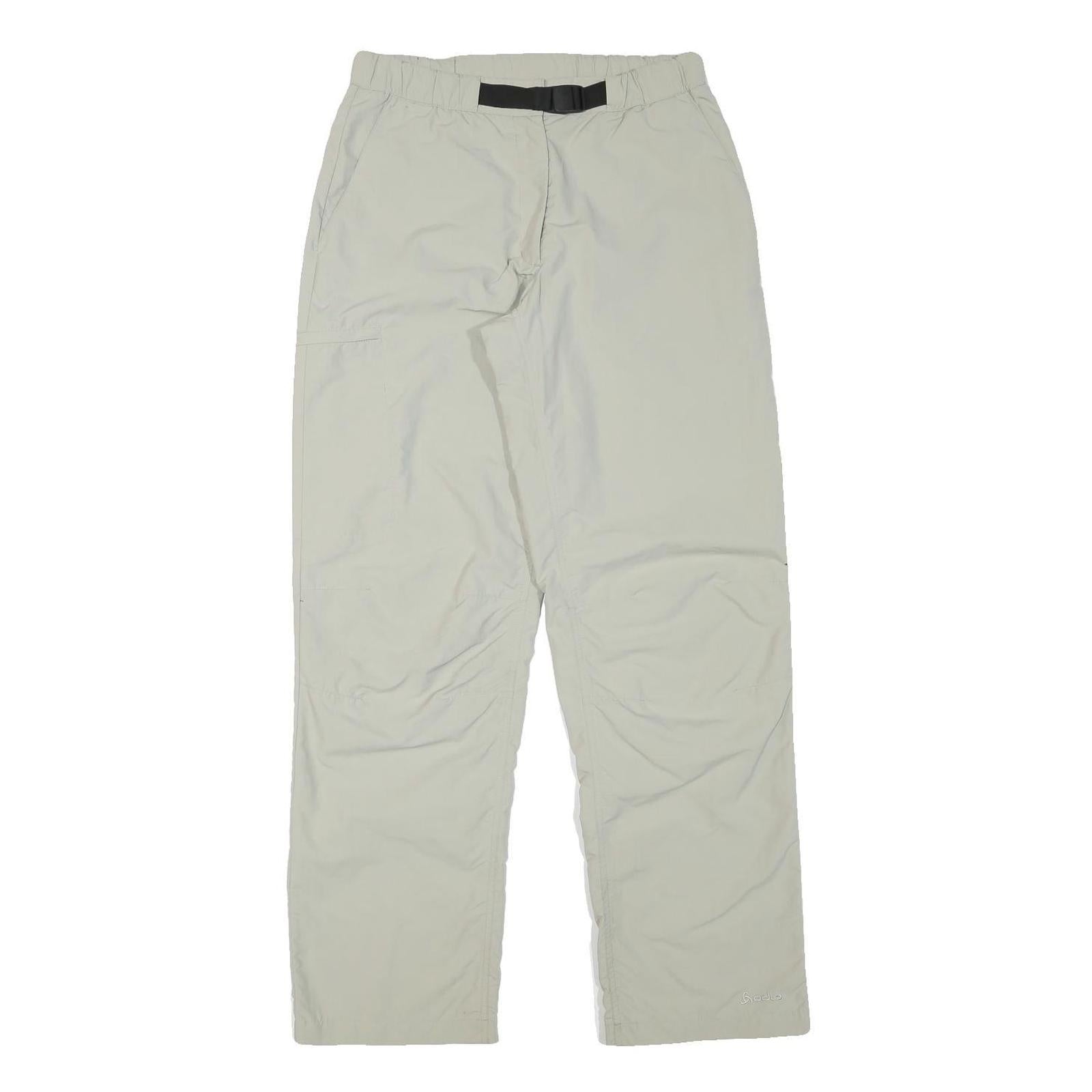 ODLO Womens Polyester Blend Beige Regular Fit Straight Trousers W29 L31 Outdoor