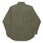 WOOLRICH Mens Green Cotton Blend Casual Shirt M Button Front Two Pockets
