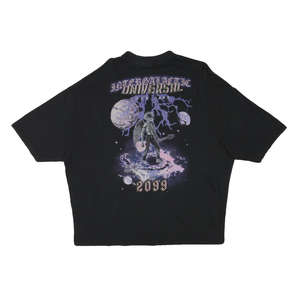 ASOS Mens Black Intergalactic Universal Tour 2099 Graphic T-Shirt L Short Sleeve