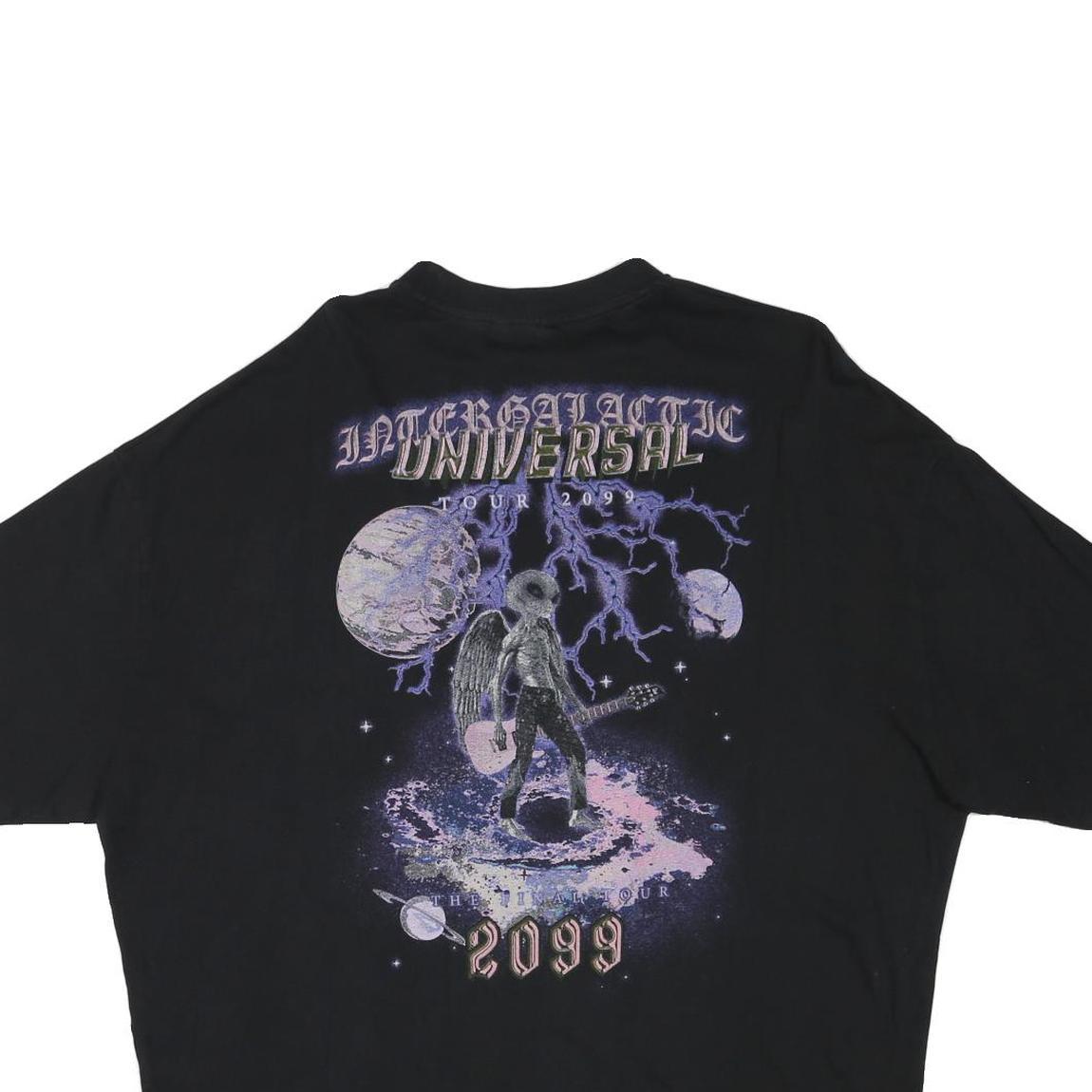 ASOS Mens Black Intergalactic Universal Tour 2099 Graphic T-Shirt L Short Sleeve