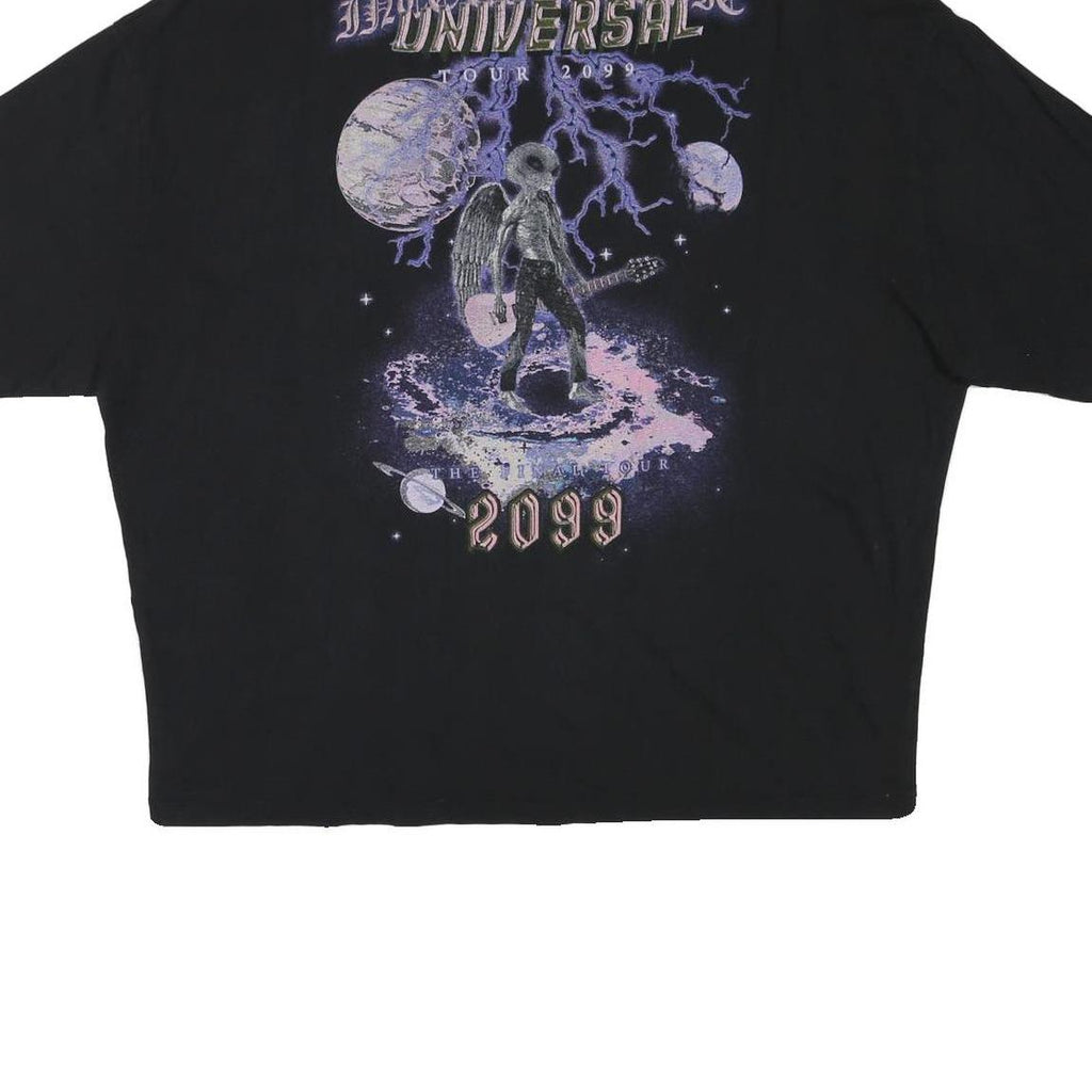 ASOS Mens Black Intergalactic Universal Tour 2099 Graphic T-Shirt L Short Sleeve