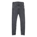 LEVI'S 519 Mens Slim Black Denim W25 L27 Slim Fit Zip-Closure Jeans