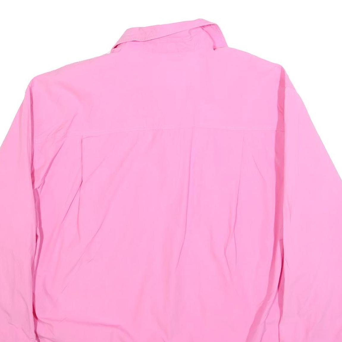 ZARA Womens Pink Blouse Long Sleeve Collared Shirt S Classic Elegant