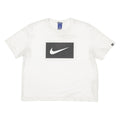 NIKE Cropped Womens Jersey White Crew Neck M