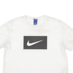 NIKE Cropped Womens Jersey White Crew Neck M