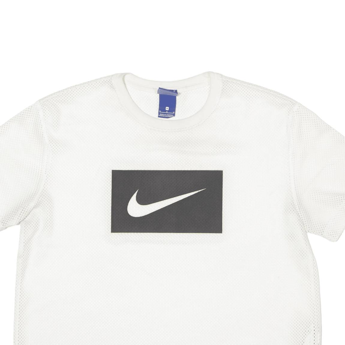 NIKE Cropped Womens Jersey White Crew Neck M